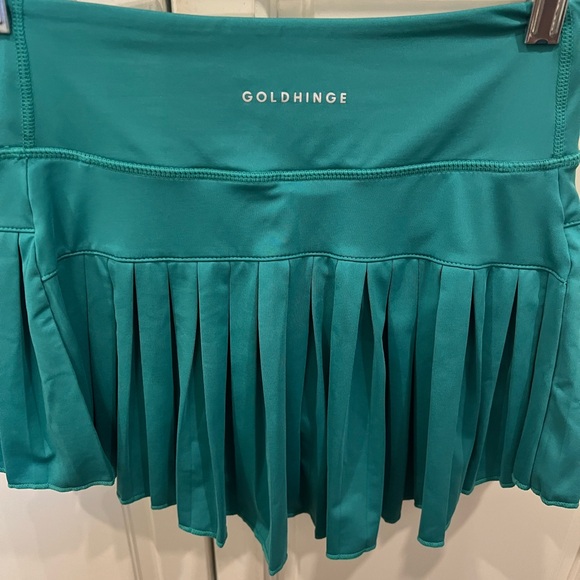 Goldhinge Green Mini Skirt - Picture 1 of 4